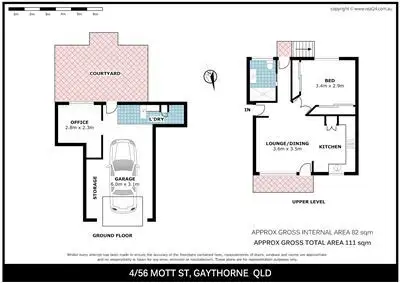 Floorplan of Homely unit listing, 4/56 Mott Street, Gaythorne QLD 4051
