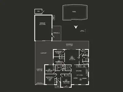 Floorplan of Homely house listing, 44 Shakespeare Avenue, Plympton Park SA 5038