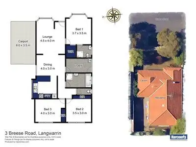 Floorplan of Homely house listing, 3 Breese Road, Langwarrin VIC 3910