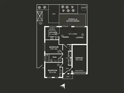 Floorplan of Homely house listing, 19 Downer Street, Plympton Park SA 5038