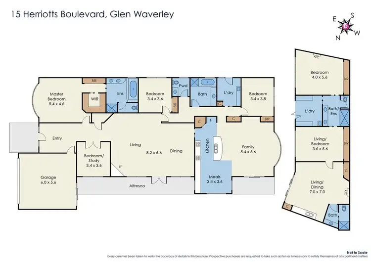 Floorplan of Homely house listing, 15 Herriotts Boulevard, Glen Waverley VIC 3150
