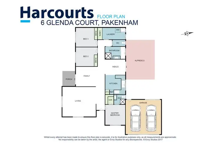 Floorplan of Homely house listing, 6 Glenda Court, Pakenham VIC 3810
