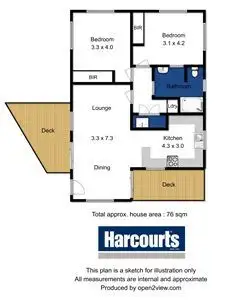 Floorplan of Homely unit listing, 28A Pine Avenue, Kingston TAS 7050