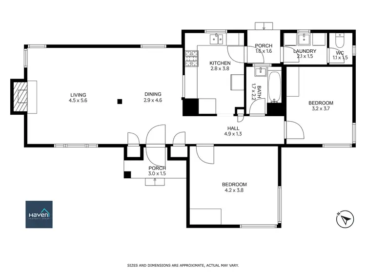 Floorplan of Homely house listing, 1/73 Nepean Highway, Mentone VIC 3194