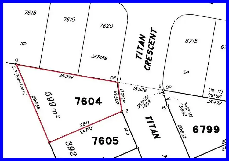 Floorplan of Homely land listing, 49 Titan Crescent, Banya QLD 4551
