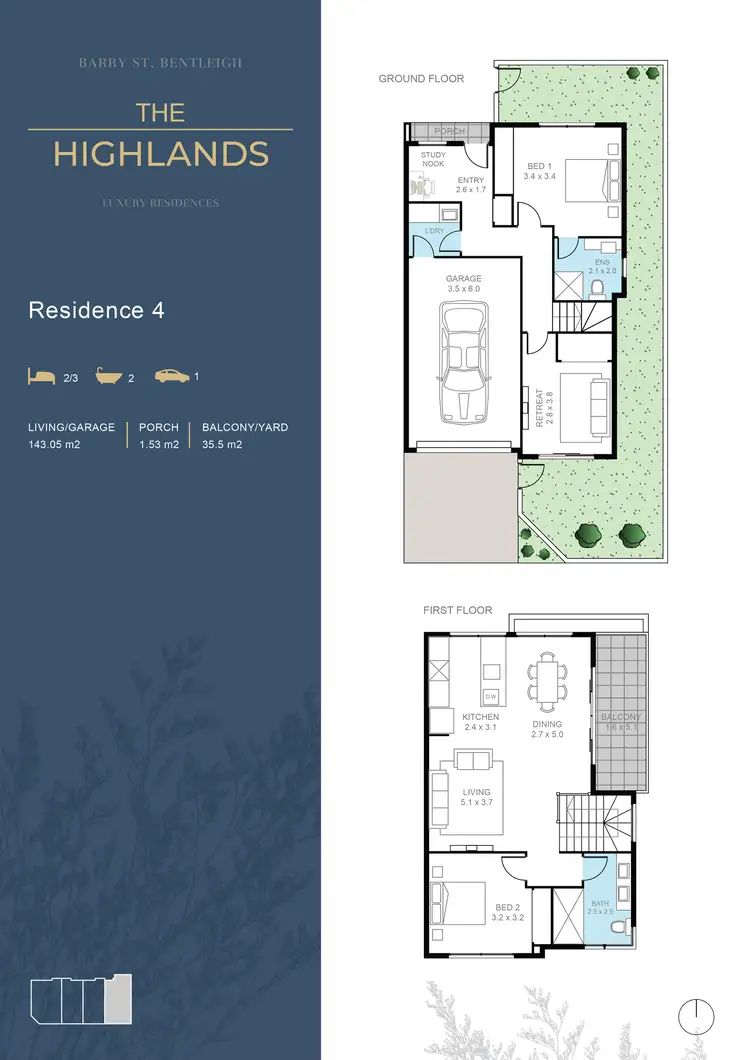 Floorplan of Homely townhouse listing, 2 Barry Street, Bentleigh VIC 3204