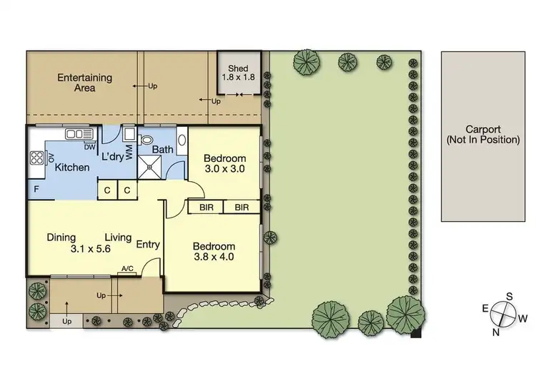 Floorplan of Homely unit listing, 1/10 Stapley Crescent, Chadstone VIC 3148