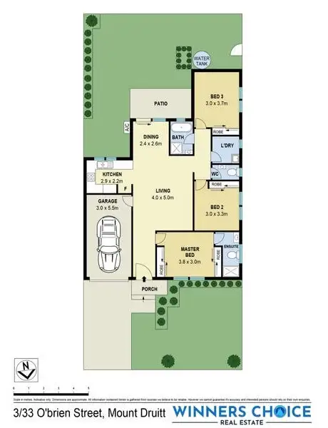 Floorplan of Homely villa listing, 3/33 O'Brien Street, Mount Druitt NSW 2770