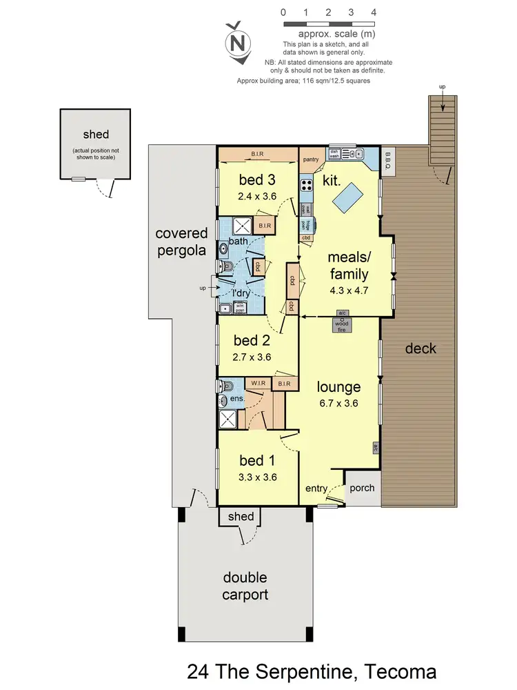 Floorplan of Homely house listing, 24 The Serpentine, Tecoma VIC 3160