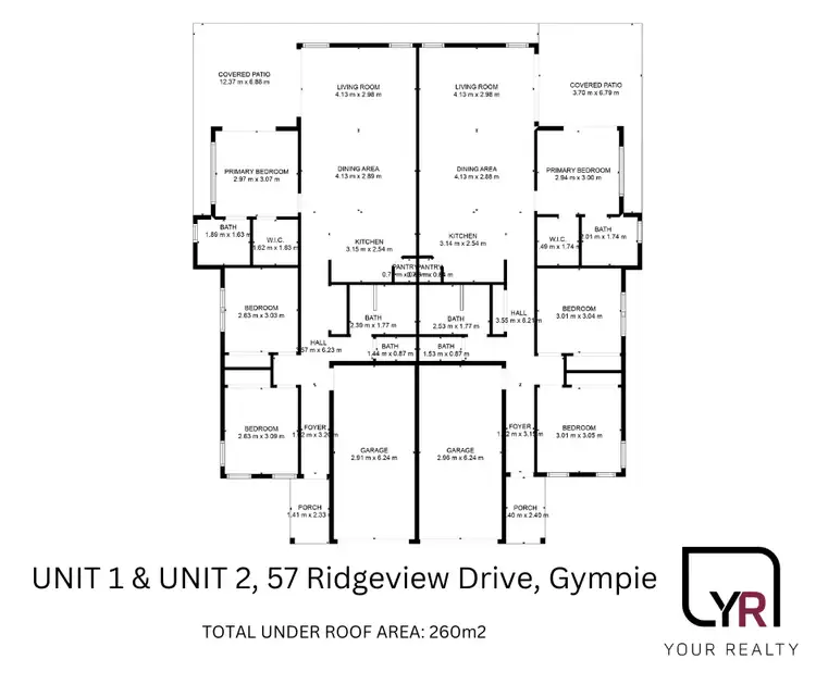 Floorplan of Homely unit listing, 57 Ridgeview Drive, Gympie QLD 4570