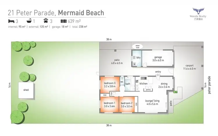 Floorplan of Homely house listing, 21 Peter Parade, Mermaid Waters QLD 4218