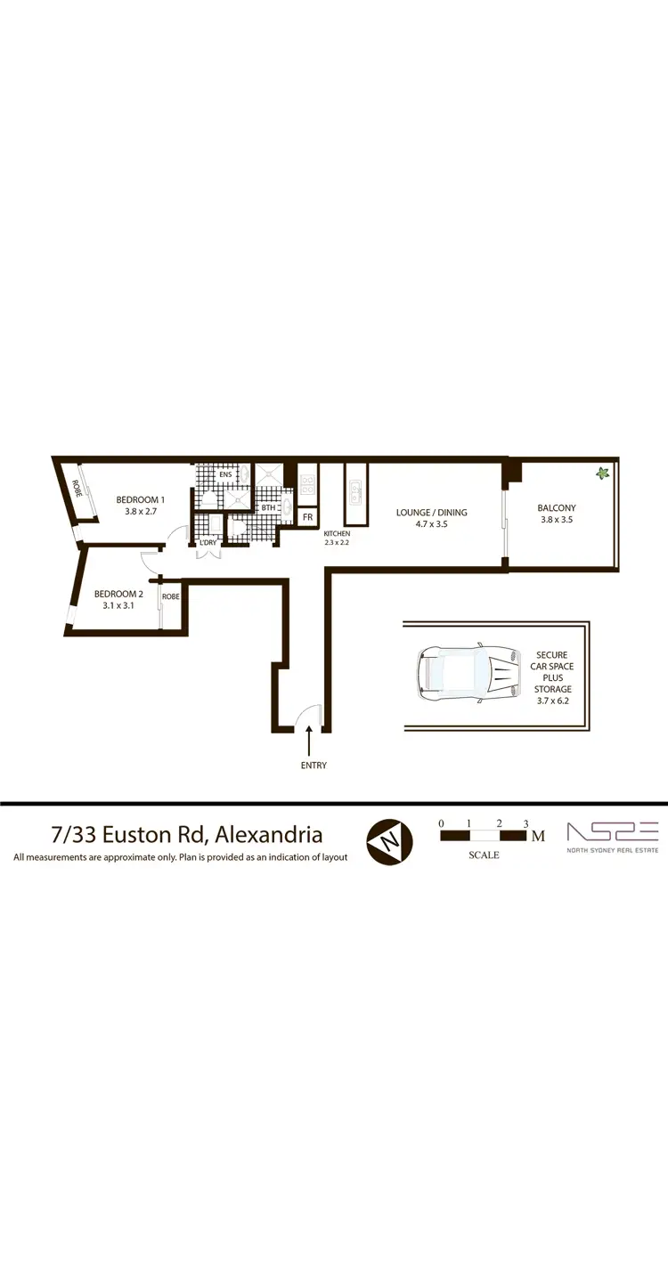 Floorplan of Homely apartment listing, 7/33-49 Euston Road, Alexandria NSW 2015