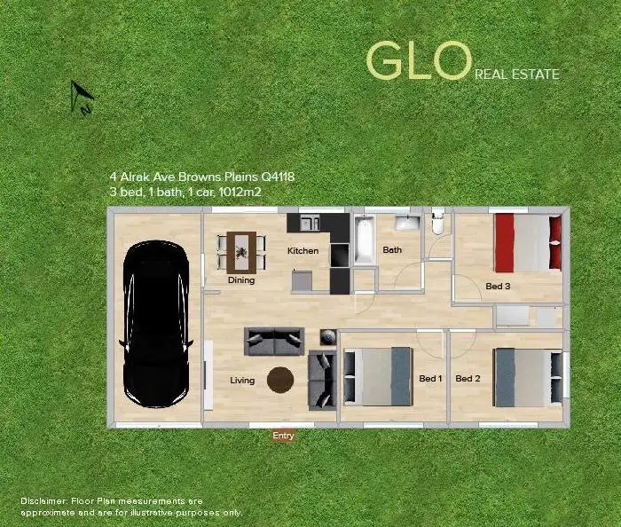 Floorplan of Homely house listing, 4 Alrak Avenue, Browns Plains QLD 4118