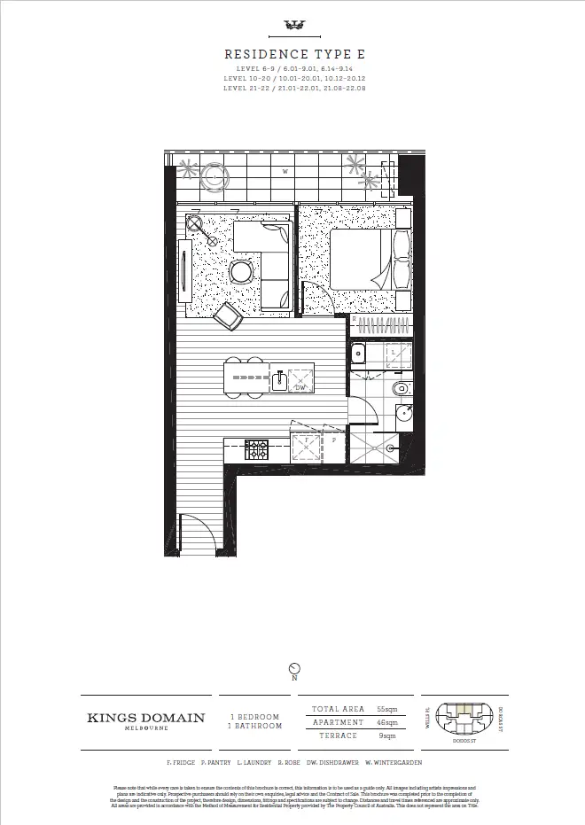 Floorplan of Homely apartment listing, 1801/68-70 Dorcas Street, Southbank VIC 3006
