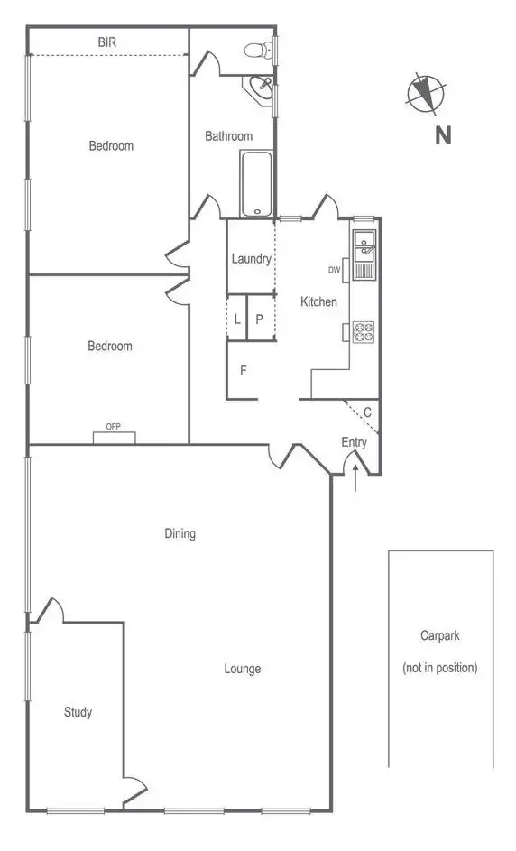 Floorplan of Homely apartment listing, 1/326 Beaconsfield Parade Beaconsfield Parade, St Kilda West VIC 3182