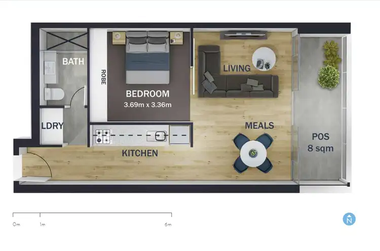 Floorplan of Homely apartment listing, 101/66 Station Street, Fairfield VIC 3078
