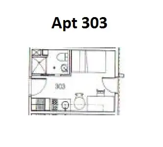Floorplan of Homely apartment listing, 303/24 Barkly Place, Carlton VIC 3053