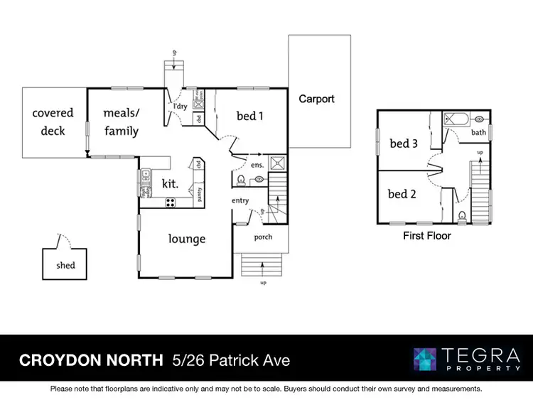 Floorplan of Homely townhouse listing, 5/26 Patrick Avenue, Croydon North VIC 3136