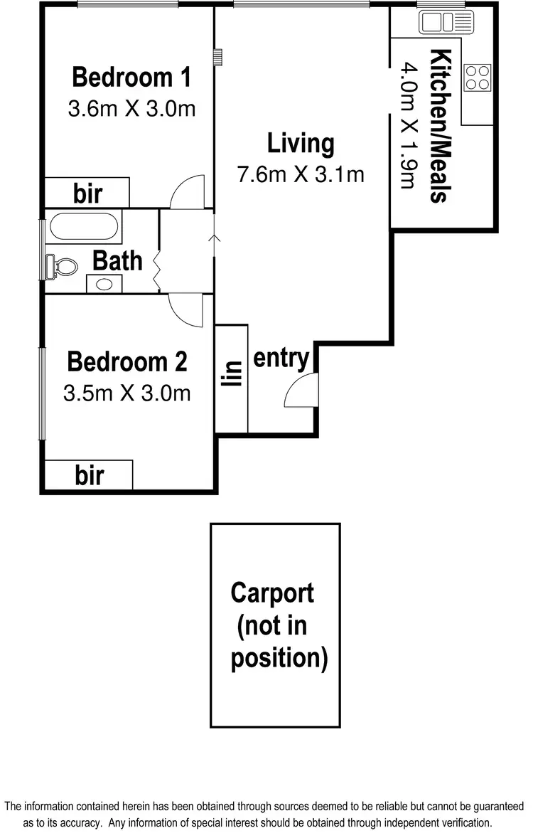 Floorplan of Homely apartment listing, 7/23 Rathmines Street, Fairfield VIC 3078