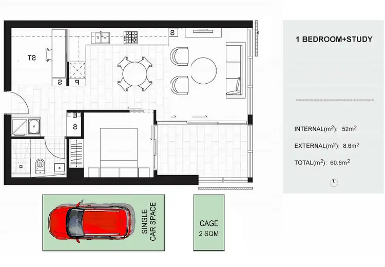 Floorplan of Homely apartment listing, C610 /5 Network Place, North Ryde NSW 2113