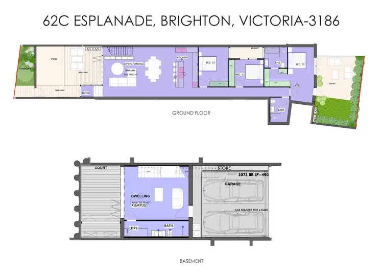 Floorplan of Homely apartment listing, 62C Esplanade, Brighton VIC 3186