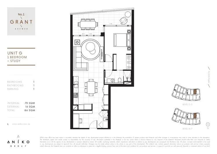 Floorplan of Homely apartment listing, 1 Grant Avenue, Hope Island QLD 4212
