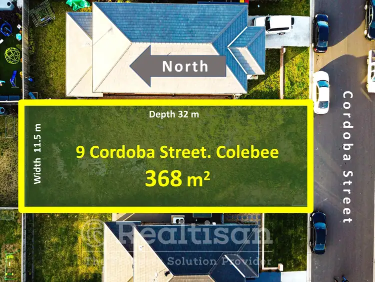 Floorplan of Homely land listing, 9 Cordoba Street, Colebee NSW 2761