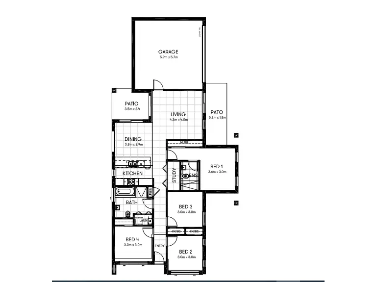 Floorplan of Homely house listing, Address available on request