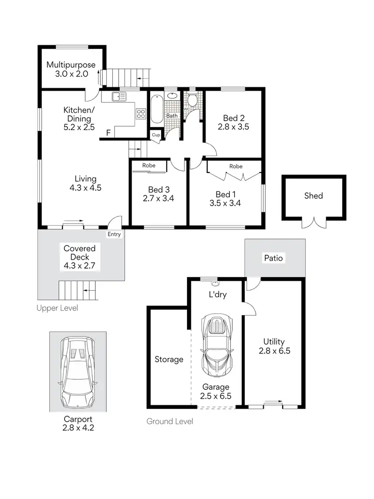 Floorplan of Homely house listing, 46 Bale Street, Rocklea QLD 4106