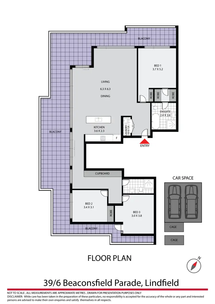 Floorplan of Homely apartment listing, 39/6-10 Beaconsfield Parade, Lindfield NSW 2070