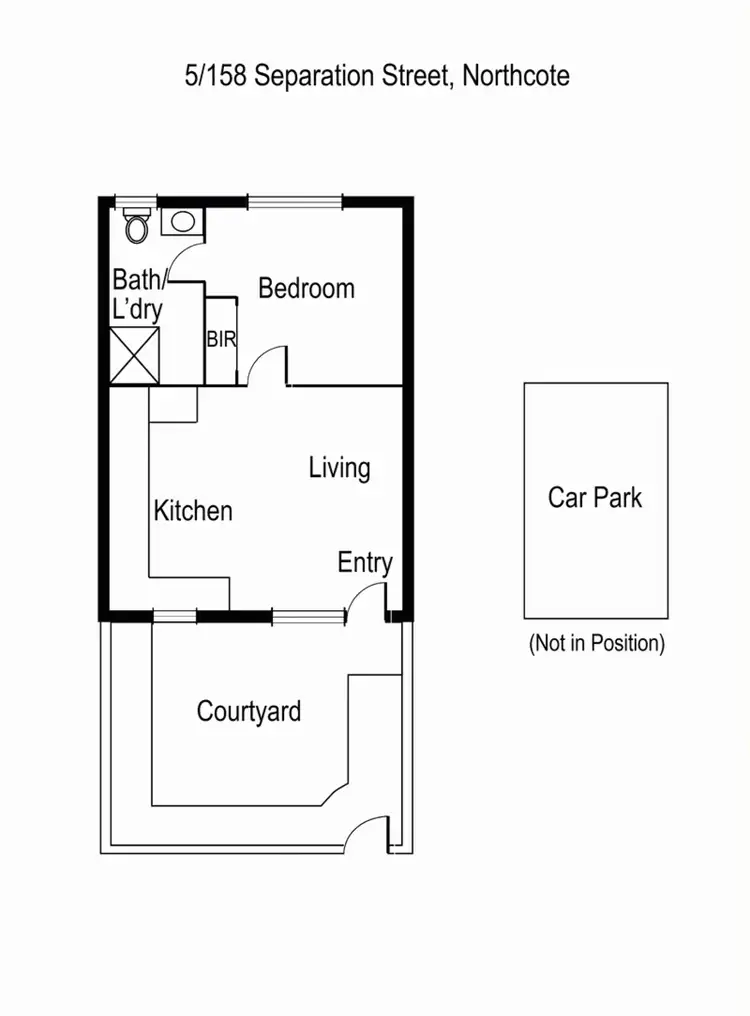 Floorplan of Homely apartment listing, 5/158 Separation St, Northcote VIC 3070
