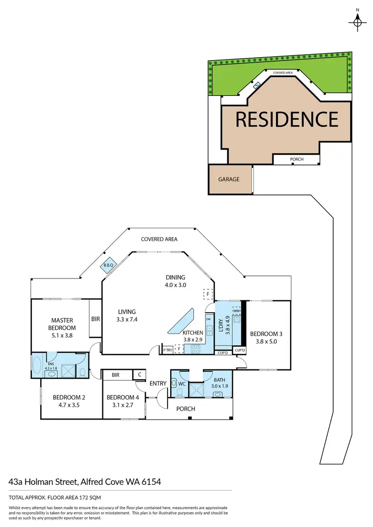 Floorplan of Homely house listing, 43A Holman Street, Alfred Cove WA 6154