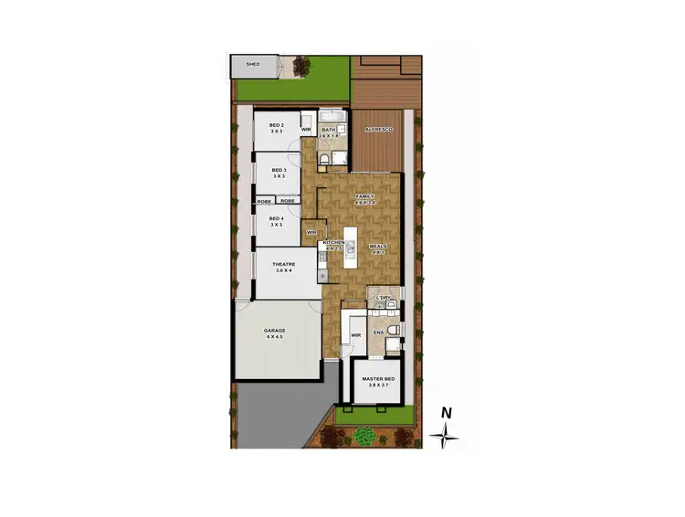 Floorplan of Homely house listing, 28 Embleton Chase, Weir Views VIC 3338