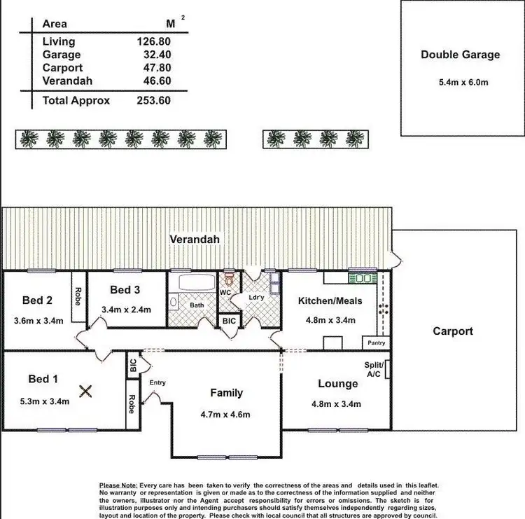 Floorplan of Homely house listing, 15 Bevan, Greenock SA 5360