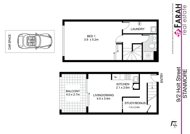 Floorplan of Homely apartment listing, 9/2 Holt Street, Stanmore NSW 2048