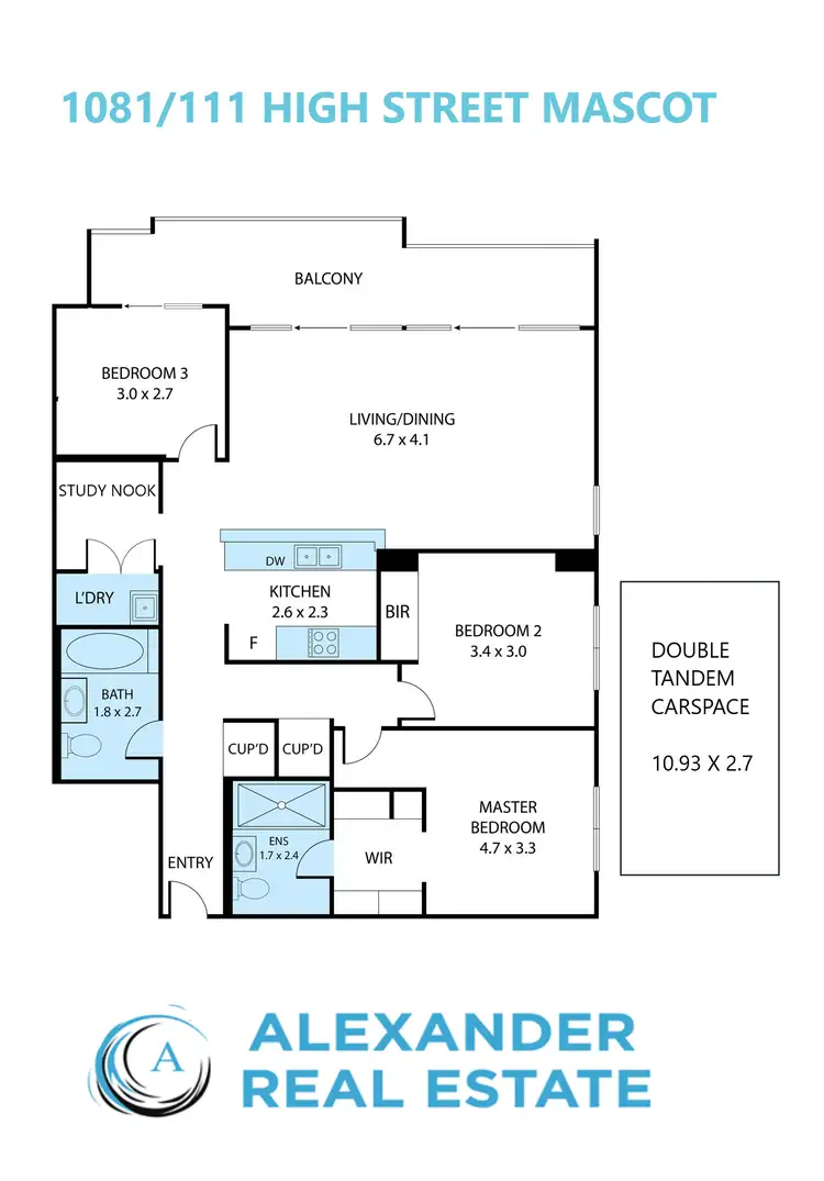 Floorplan of Homely apartment listing, 1081/111 High Street, Mascot NSW 2020