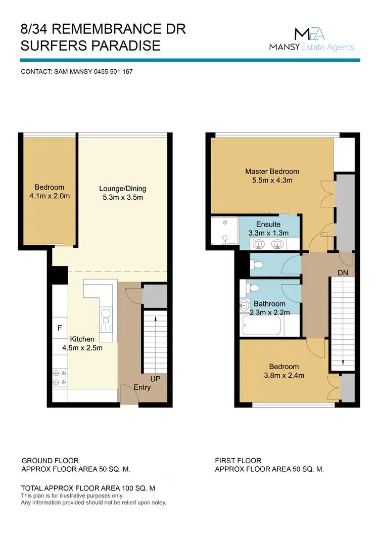 Floorplan of Homely apartment listing, 8/34 Remembrance Drive, Surfers Paradise QLD 4217