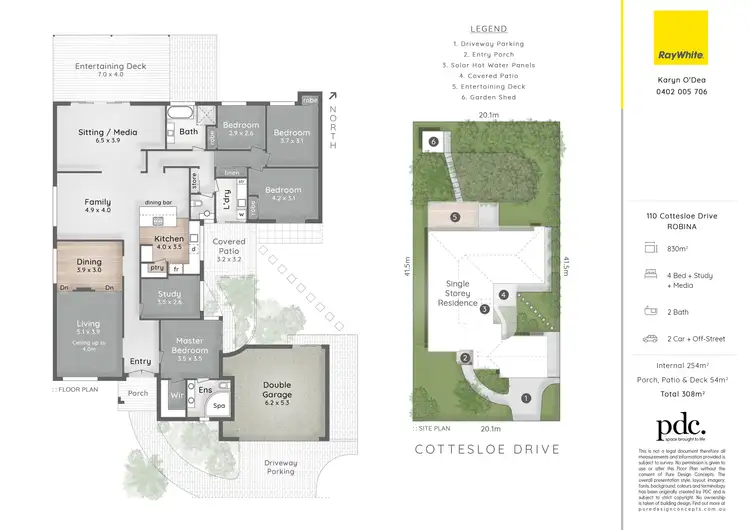 Floorplan of Homely house listing, 110 Cottesloe Drive, Robina QLD 4226