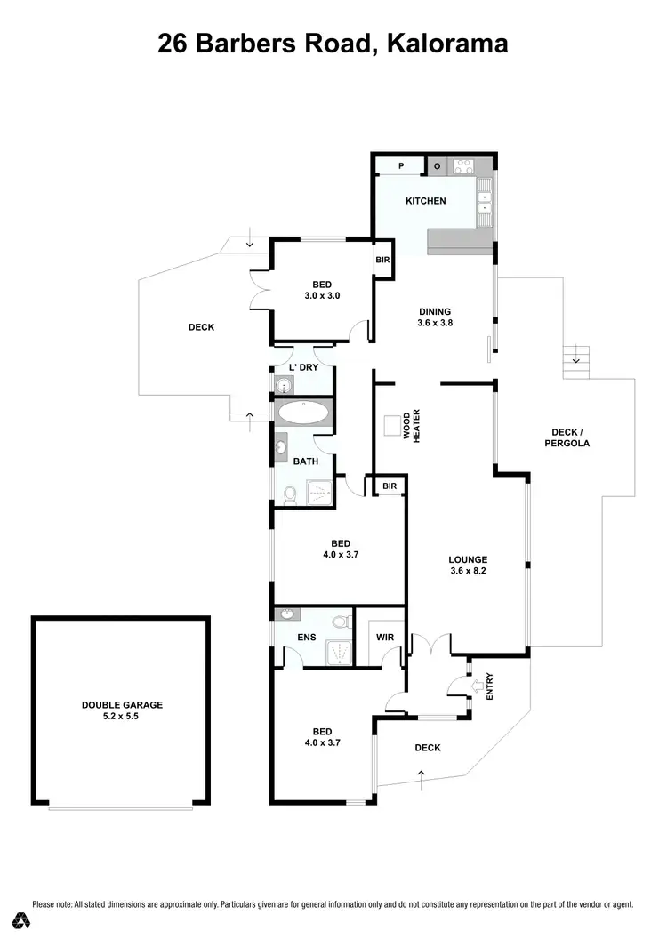 Floorplan of Homely house listing, 26 Barbers Road, Kalorama VIC 3766