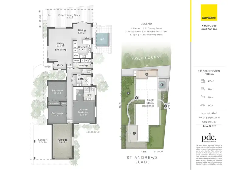 Floorplan of Homely house listing, 1 Saint Andrews Glade, Robina QLD 4226