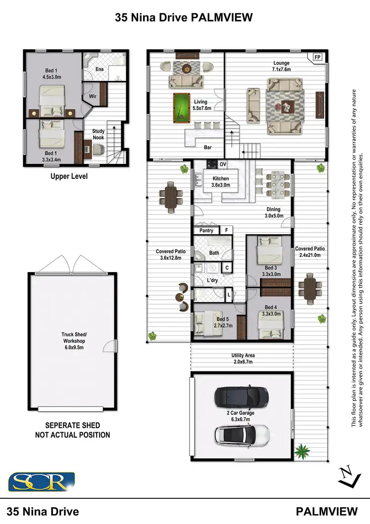 Floorplan of Homely house listing, 35 Nina Drive, Palmview QLD 4553