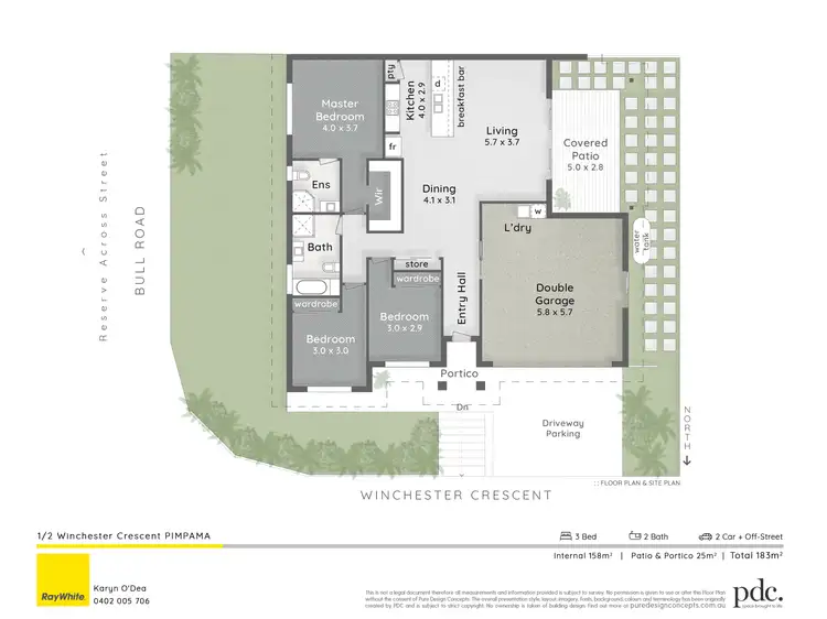 Floorplan of Homely other listing, 1/2 Winchester Crescent, Pimpama QLD 4209