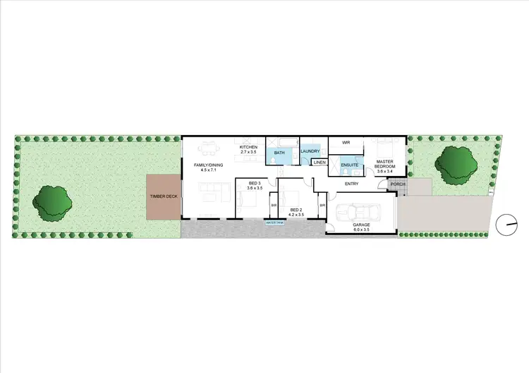 Floorplan of Homely townhouse listing, 21 Valley View Crescent, Leongatha VIC 3953
