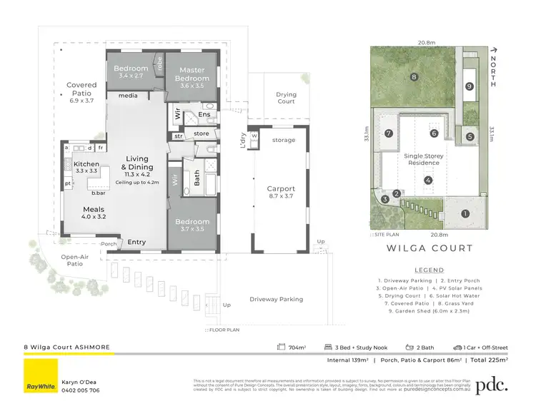 Floorplan of Homely house listing, 8 Wilga Court, Ashmore QLD 4214