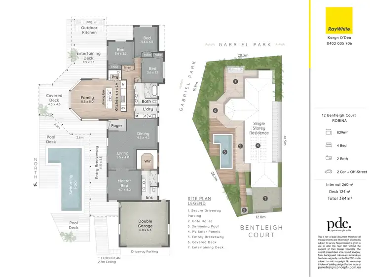 Floorplan of Homely house listing, 12 Bentleigh Court, Robina QLD 4226