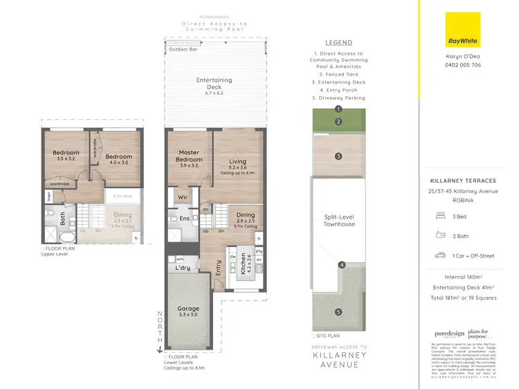 Floorplan of Homely townhouse listing, 25/37-45 Killarney Avenue, Robina QLD 4226