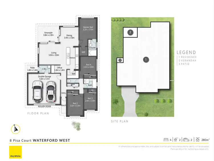 Floorplan of Homely house listing, 8 Pisa Court, Waterford West QLD 4133