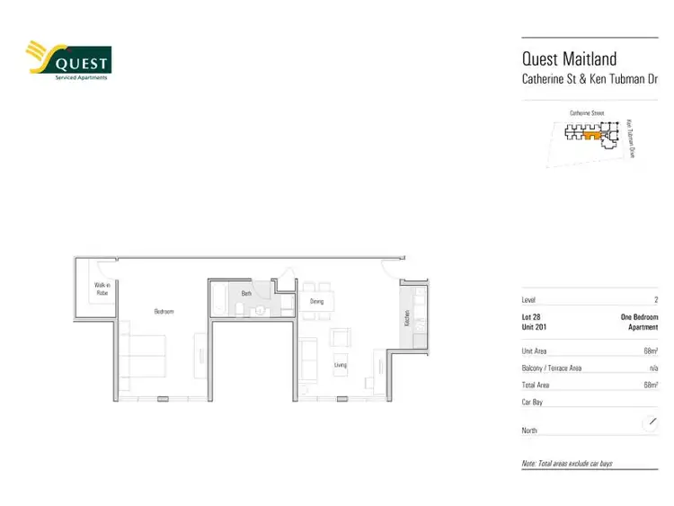 Floorplan of Homely apartment listing, Lot 28 (Apt 201), 1 Ken Tubman Drive, Maitland NSW 2320