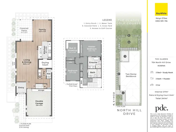 Floorplan of Homely house listing, 704 North Hill Drive, Robina QLD 4226