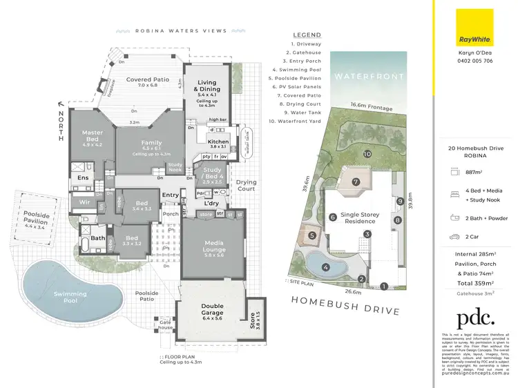 Floorplan of Homely house listing, 20 Homebush Drive, Robina QLD 4226